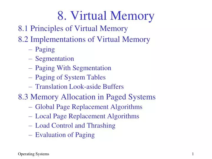 8 virtual memory