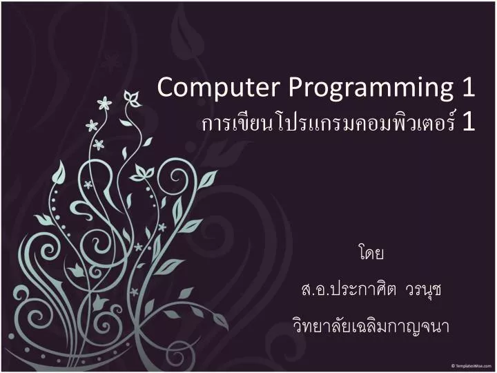 computer programming 1 1