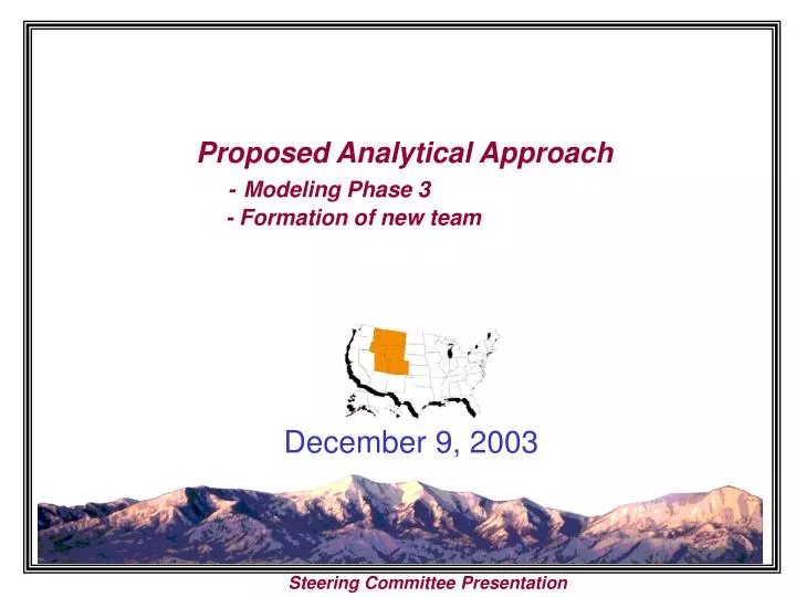 proposed analytical approach modeling phase 3 formation of new team
