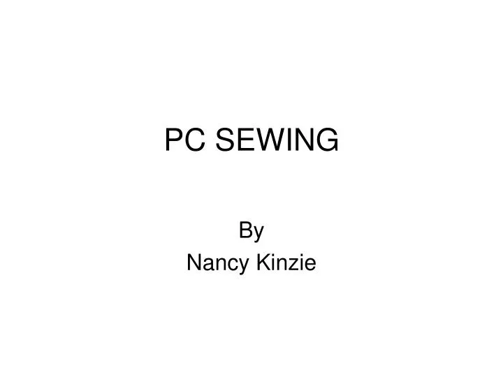 pc sewing