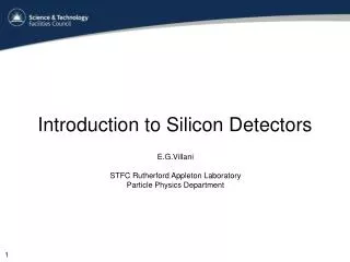 Introduction to Silicon Detectors