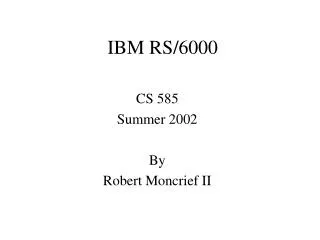 IBM RS/6000