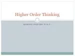 PPT - Assessing Higher Order Thinking Skills PowerPoint Presentation ...