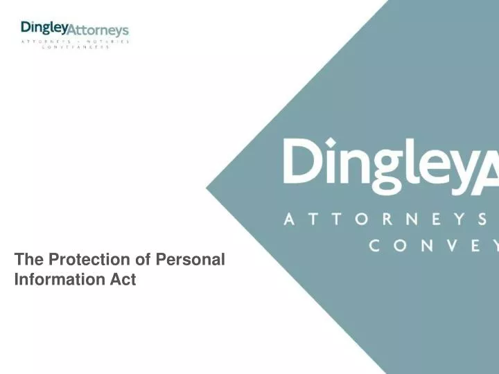 the protection of personal information act