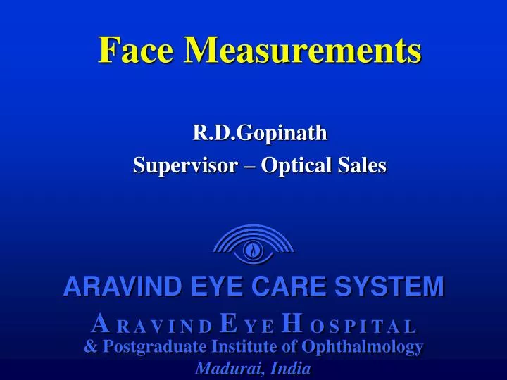 face measurements