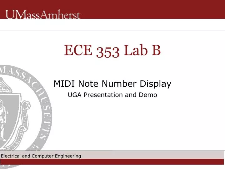 midi note number display uga presentation and demo