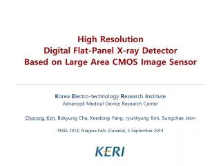 High Resolution Digital Flat-Panel X-ray Detector Based on Large Area CMOS Image Sensor