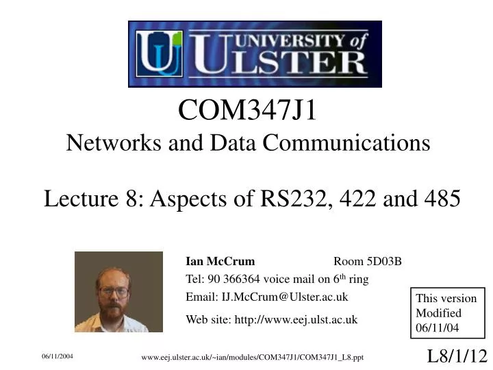 com347j1 networks and data communications