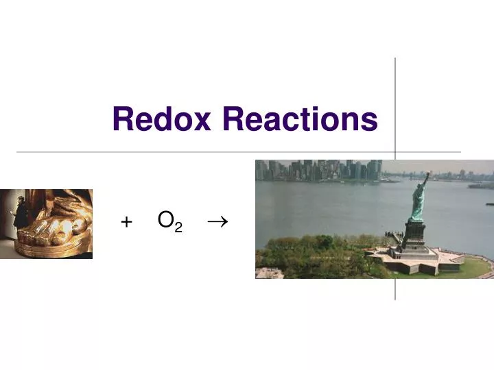 redox reactions