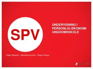 undervisning i personlig konomi ungdomsskole