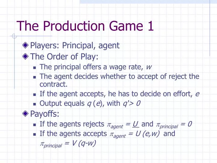 the production game 1
