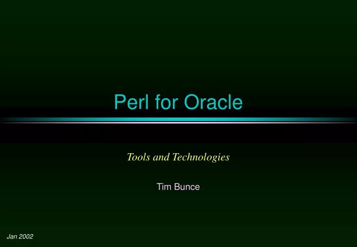 perl for oracle