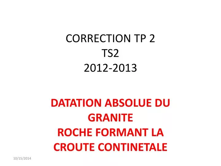 correction tp 2 ts2 2012 2013