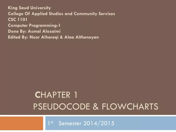 c hapter 1 pseudocode flowcharts