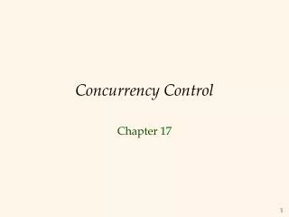 Concurrency Control