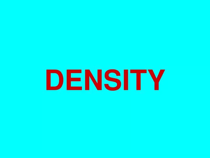 density