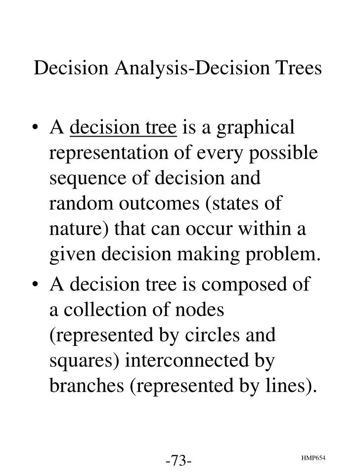 decision analysis decision trees