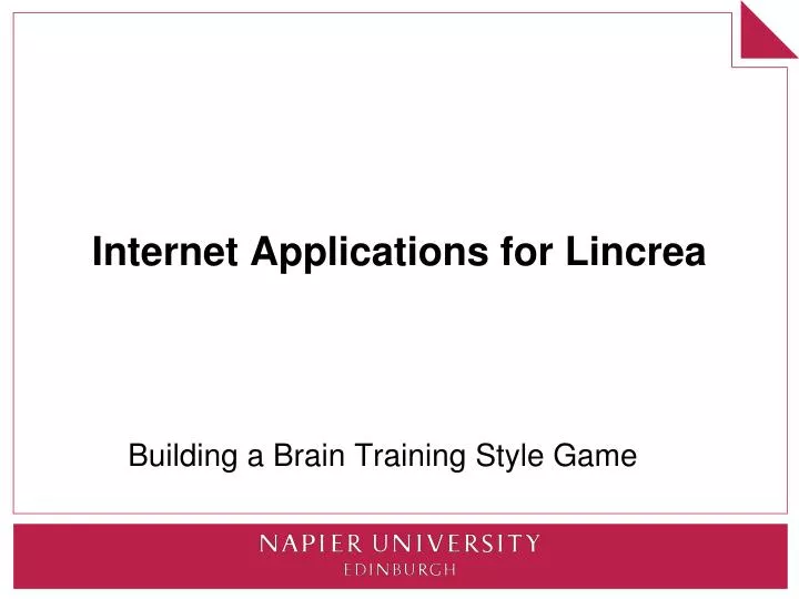 internet applications for lincrea