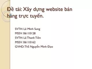 t i x y d ng website b n h ng tr c tuy n