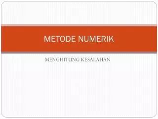 metode numerik