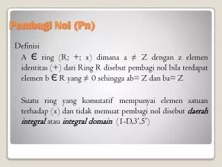 pembagi nol pn