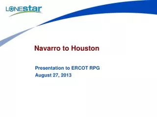 Navarro to Houston