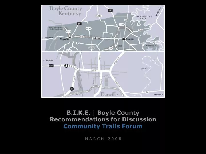 b i k e boyle county recommendations for discussion community trails forum m a r c h 2 0 0 8
