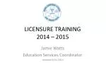 Essential Guidelines for Educators' Licensure and Professional Development in Illinois (2014-2015) - slide 1