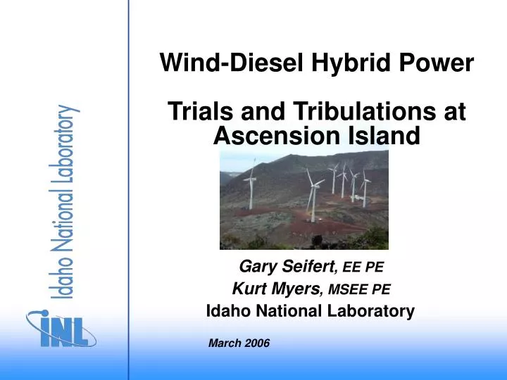 wind diesel hybrid power trials and tribulations at ascension island