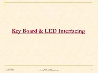 Key Board &amp; LED Interfacing
