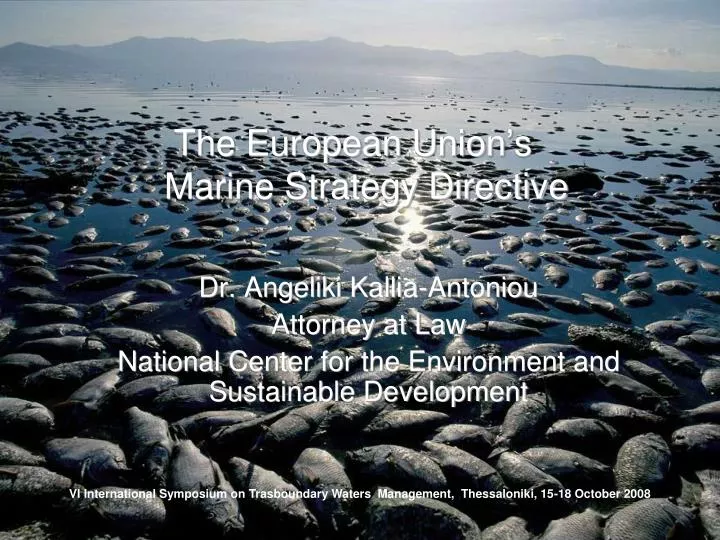 the european union s marine strategy directive