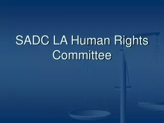 SADC LA Human Rights Committee