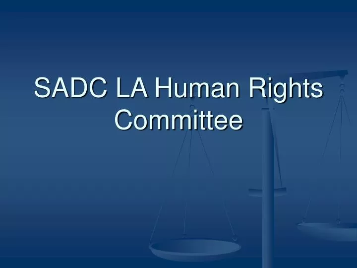 sadc la human rights committee