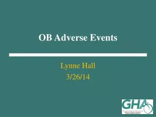 OB Adverse Events