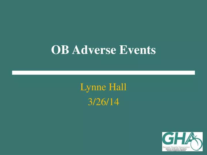 ob adverse events