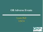 OB Adverse Events - slide 1