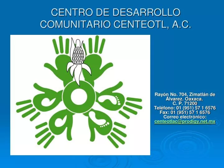 centro de desarrollo comunitario centeotl a c