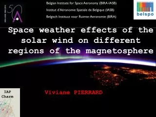 Space weather effects of the solar wind on different regions of the magnetosphere