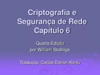 criptografia e seguran a de rede cap tulo 6