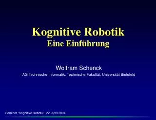 kognitive robotik eine einf hrung
