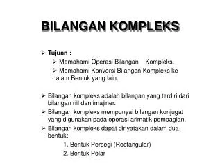 bilangan kompleks