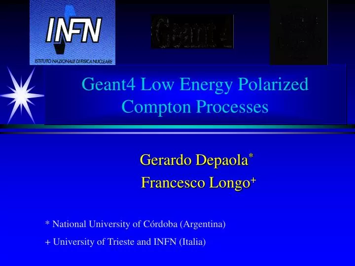 geant4 low energy polarized compton processes