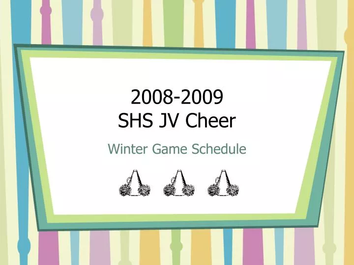 2008 2009 shs jv cheer