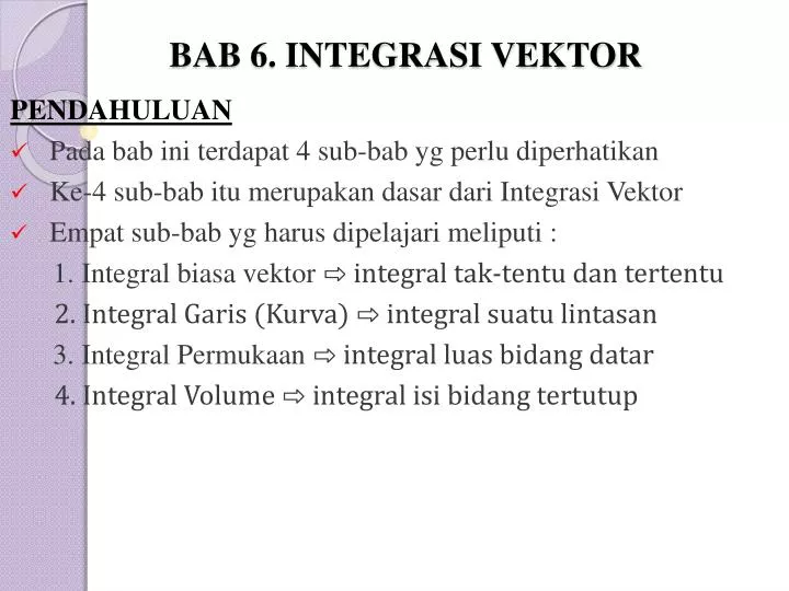 bab 6 integrasi vektor