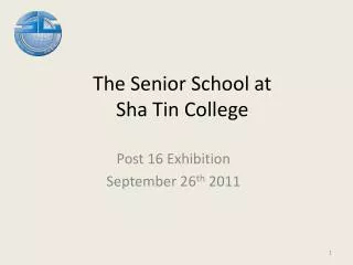 The Senior School at Sha Tin College