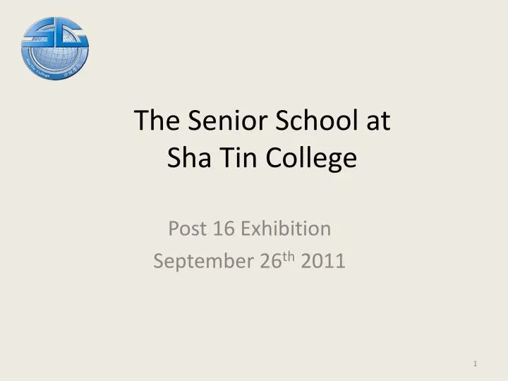 the senior school at sha tin college