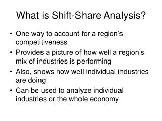 What is Shift-Share Analysis?
