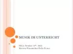 MUSIK IM UNTERRICHT - slide 1