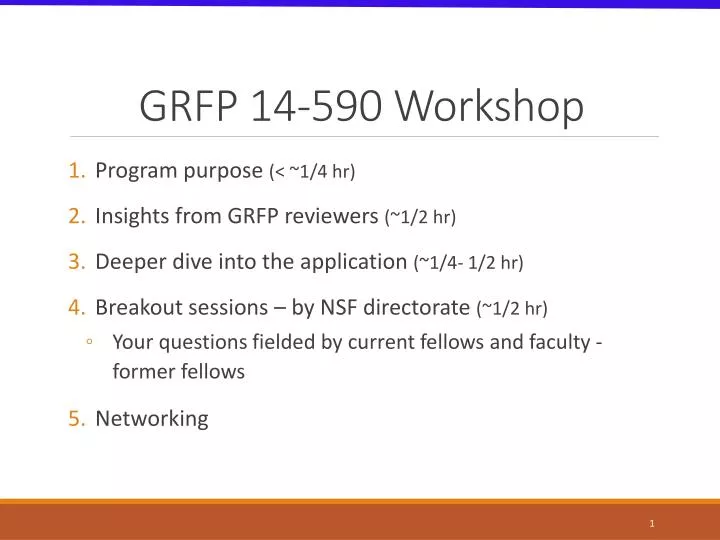 grfp 14 590 workshop