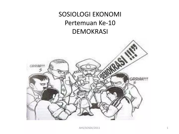 sosiologi ekonomi pertemuan ke 10 demokrasi